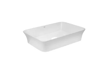 VIRGO N Умивальник накладний, прямокутний 560x380 мм, без донного клапану, White