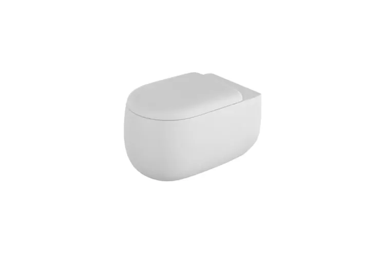 LOUNGE FLUID, Унітаз підвісний 55 см Rimless, з кріпленням, matt white (100374683) зображення 1