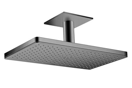 Верхній душ Axor 460х300 1jet з тримачем до стелі, Polished Black Chrome (35277330)
