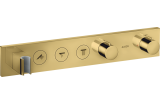 Термостат для 3-х споживачів Axor Select, прихованого монтажу, Polished Gold Optic 18356990
