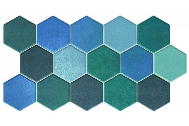 HEX AQUAMARINE 26.5х51 шестигранник (плитка для підлоги і стін) зображення 1