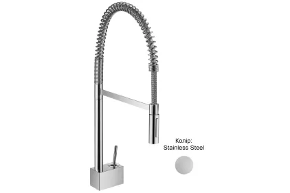 Змішувач Axor Starck 240 Semi-Pro для кухні (10820800), Stainless Steel