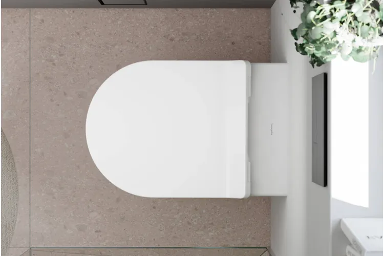 Унітаз підвісний EluPura S AquaHelix Flush, HygieneEffect, із сидінням SoftClose and QuickRelease Slim (62025450) зображення 5