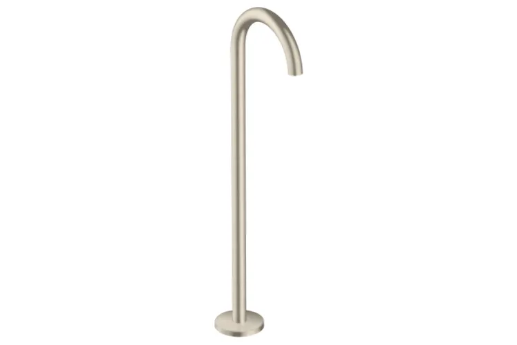 Вилив AXOR Uno на ванну підлоговий, виступ 243 мм, Brushed Nickel (38412820) зображення 1