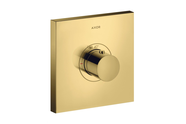 Термостат Axor ShowerSelect Highflow Square 36718990 Polished Gold Optic image 1
