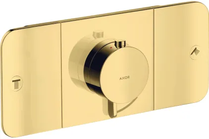 Термостат для 2-х споживачів Axor One, Polished Gold Optic 45712990