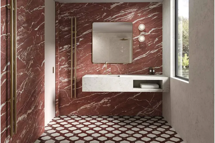 G-7194 MARBLE CARDINALE ROSSO NATURAL 49,75x99,55 (плитка для підлоги і стін) image 2