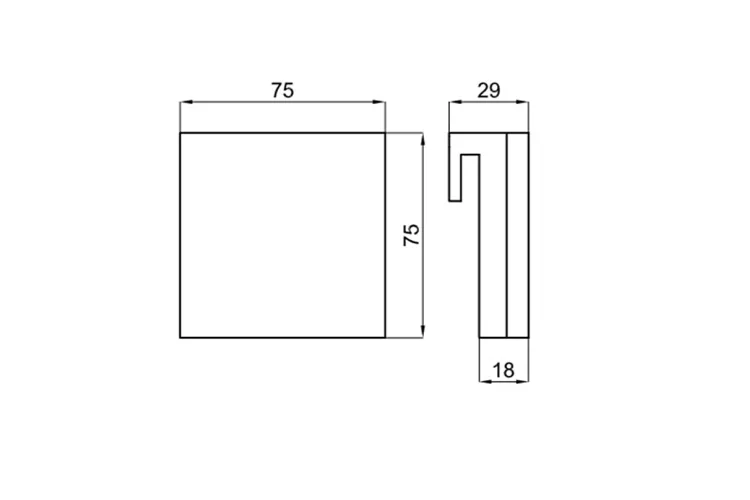 FORMA Бра LED квадратна 5 Вт для монтажу на дзеркалі. 12 V, IP44 хромована (100173498) image 3