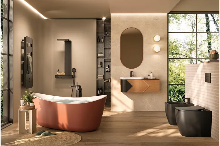 LOUNGE, Змішувач для ванни підлоговий, matt black (100333744) image 4