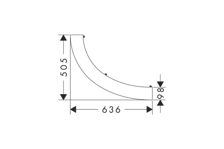 Полиця для ванни Axor Suite, Brushed Gold Optic 42006250 зображення 2