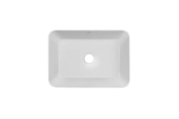 VIRGO N Умивальник накладний, прямокутний 560x380 мм, без донного клапану, White зображення 4