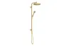 Душова система Axor One Showerpipe 280 1jet прихованого монтажу, Brushed Gold Optic (48790250) зображення 1