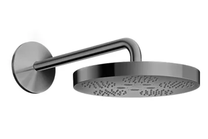 Верхній душ Axor One 280 1jet зі стіновим кронштейном, Polished Black Chrome (48491330)