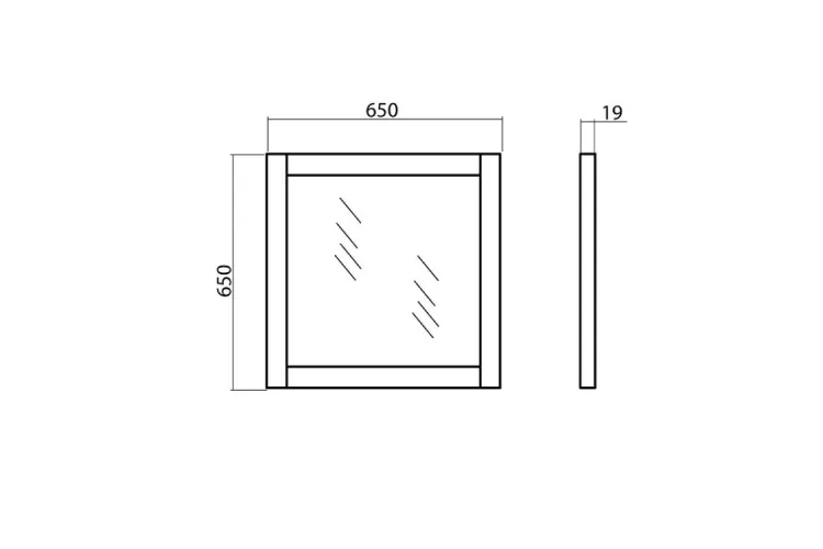 Дзеркало ОЛІМПІЯ 65 квадратне image 4