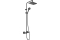 Душова система Vernis Shape Showerpipe 230 1jet EcoSmart з термостатом MattBlack (26097670)