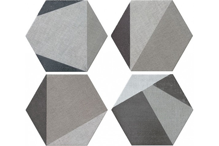 K·38 HEXTANGRAM FABRIC GREY 28.5х33 шестигранник (плитка для підлоги і стін) зображення 3