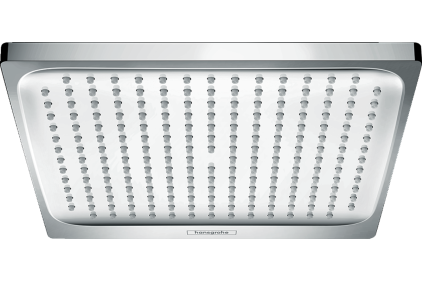 Верхній душ Crometta E 240 1jet, EcoSmart: 9л/хв білий хромований (26727000)