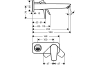 Змішувач Talis E для умивальника зі стіни прихованого монтажу 225 мм Brushed Black Chrome (71734340) image 2