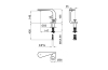 MOOD Змішувач для умивальника хромований: керамічний картридж d25мм + аератор“slim”, підключення 3/8" (100123656) image 2