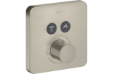 Термостат для 2-х споживачів Axor ShowerSelect прихований монтаж Brushed Nickel 36707820