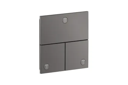 Перемикач ShowerSelect ID Square на 3 функції, Brushed Black Chrome (36780340)