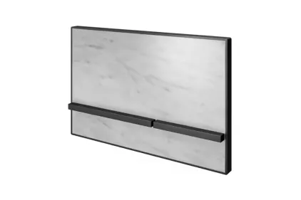 Smart-line, Кнопка змиву подвійна, з керамічною вставкою, matt black_carrara marble (100360470)