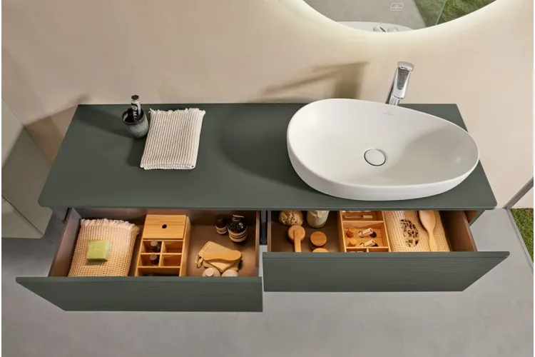 ANTAO Умивальник на стільницю 65x40 см, Stone White CeramicPlus (4A7465RW) зображення 3