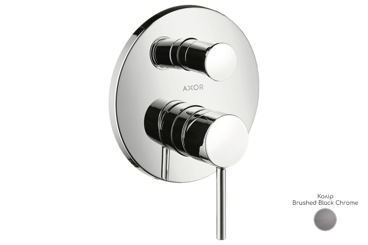 Змішувач Axor Starck Pin прихованого монтажу ванна/душ, Brushed Black Chrome 10416340 зображення 1