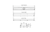 TECEdrainline Комплект душ.каналу з дизайн.решіткою «steel II», нерж.сталь матова 700мм (640726) зображення 2