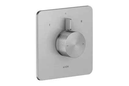 Змішувач Axor Citterio C Cubic cut прихованого монтажу на 2 функції, Brushed Nickel (49451820)