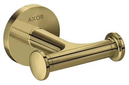 Гачок подвійний 8.3 х2.3 x 8.2 см Axor Universal Circular, Polished Gold Optic (42812990)