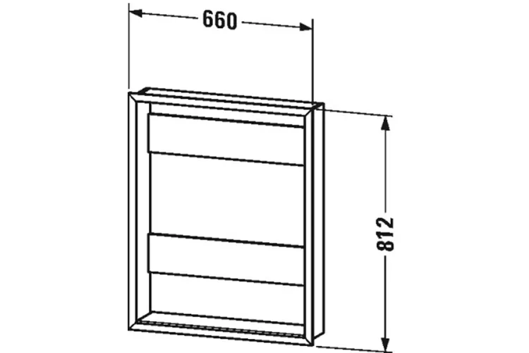 LM Монтажний комплект 661х139 для дзеркальної шафи (LM987500000) image 1