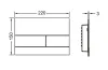 Панель змиву TECEsquare II Metal з двома клавішами, Polished Black Chrome (9240837) image 2