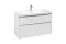 SUBWAY 3.0 Тумба під умивальник 97,3x57,6x46,2 cм Brilliant White, ручки glossy aluminium (C57000VE)