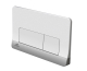Smart-line Кнопка змиву Forma подвійна біла, хромована (100173660)