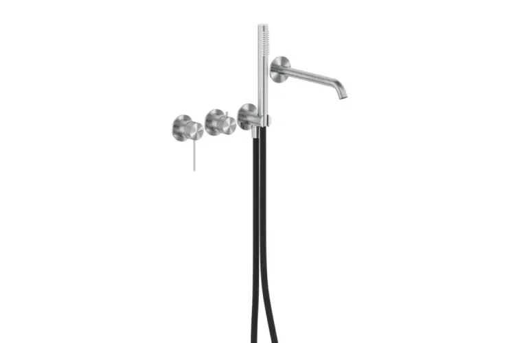Змішувач для ванни прихов.монтажу MOZA stainless steel 5049-410-22 image 1