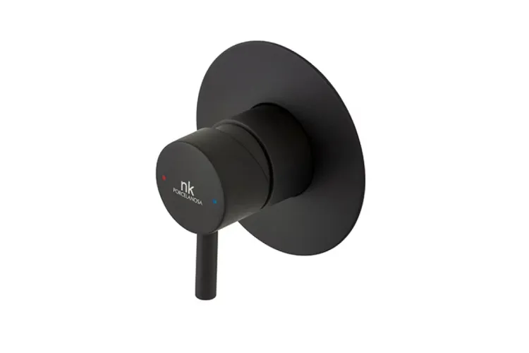 ROUND, Зовнішня частина вбудованого змішувача для душу, matt black (100345148)  зображення 1