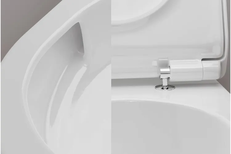 Унітаз підвісний EluPura S AquaHelix Flush, HygieneEffect, із сидінням SoftClose and QuickRelease Slim (62025450) зображення 3