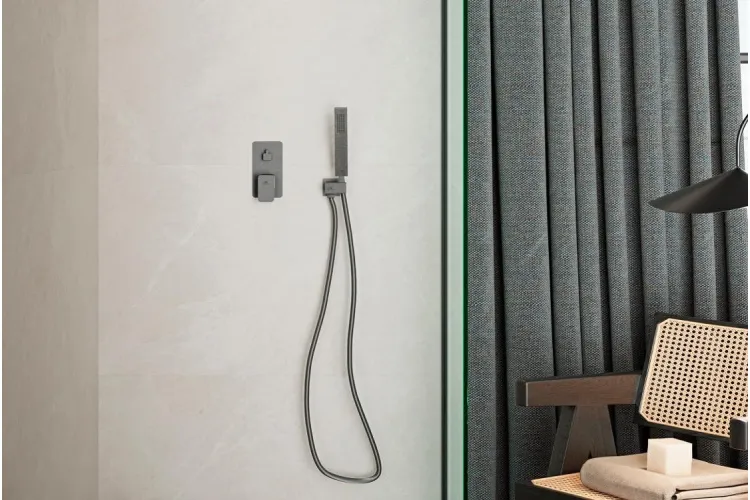 COMPLEMENTOS, Кронштейн 40 см, Square, для монтажу на стіні, brushed titanium (100280734) зображення 3