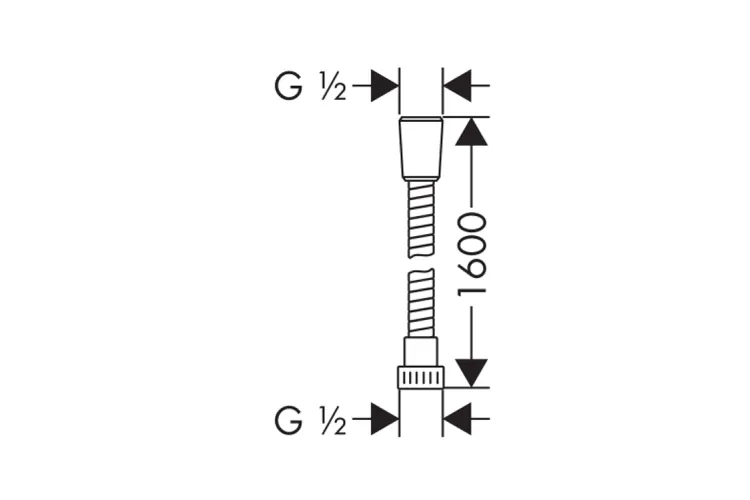 Шланг для душу Metaflex`C 1.6 м (28266000) зображення 2