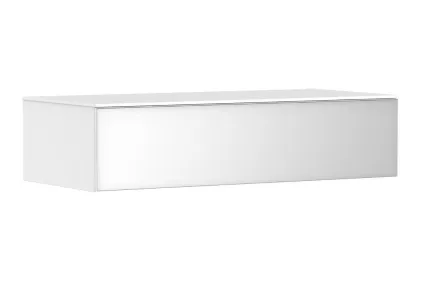 Тумба Xevolos E 1180/550 з 1 шухлядою та стільницею Matt White/Front Metallic White (54325320)