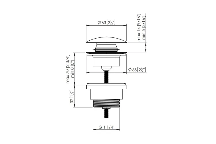 Донний клапан до сифона, White (100328460) зображення 2