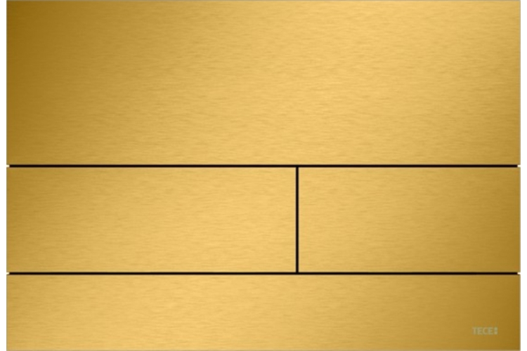 Панель змиву TECEsquare II Metal з двома клавішами, золото, мат. (9240838) зображення 1