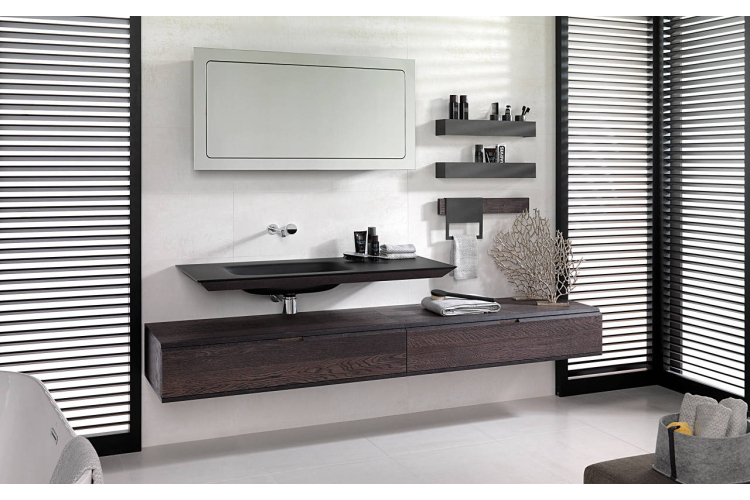 Колекція дзеркал, умивальників та меблів до ванної кімнати MERTENS від GAMADECOR. Фото 1