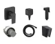 Комплект гігієнічного душу Hansgrohe Vernis Shape з лійкою Noken Square, Matt Black 20220002