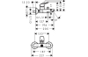 Змішувач Logis для ванни з проміжним положенням картриджу ЕКО (71401000) зображення 2