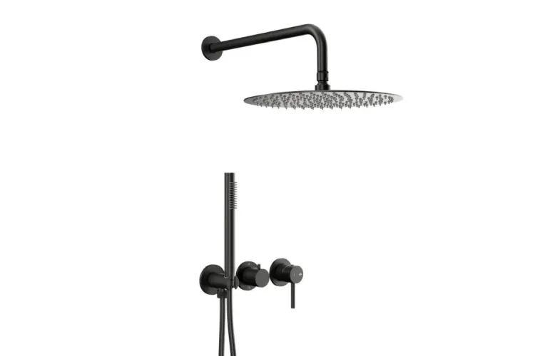 Змішувач для душу - з душ. комплектом MOZA black 5039-511-81 зображення 1