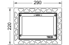 Рамка для монтажу панелей змиву TECEloop/square врівень зі стіною, хром глянцевий (9240649) image 3