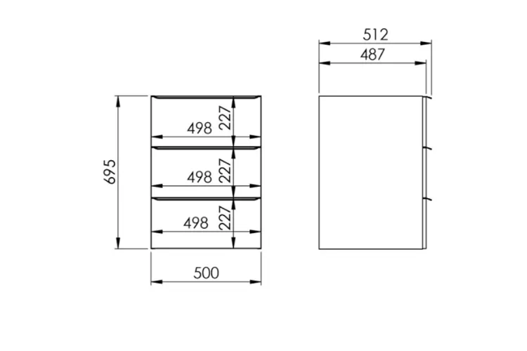 Комод Lofty 50 3S White 167030 зображення 5