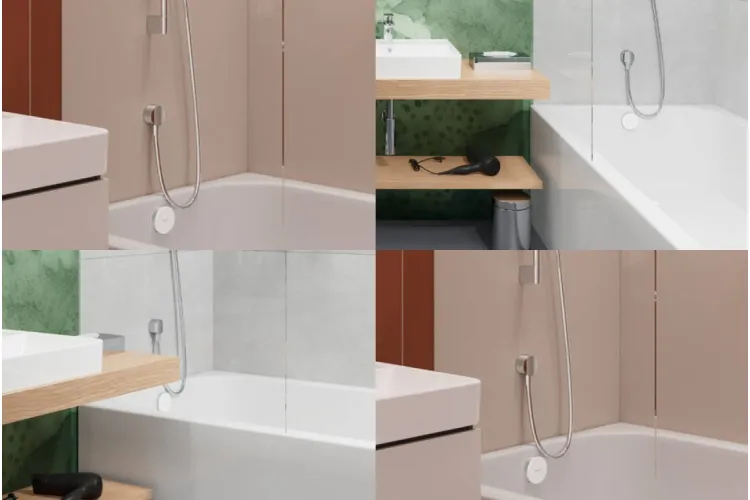 Зовнішня частина Exafill II до сифона на ванну з наповненням Chrome/White Gloss 58119000 зображення 2